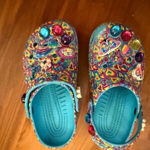 CROCS Kids Multicolor Lisa Frank size one